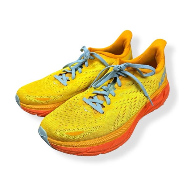 Hoka One One Clifton 8 Radiant Yellow Running‎ Walking Shoes Sneaker Mens 9.5D main image 8